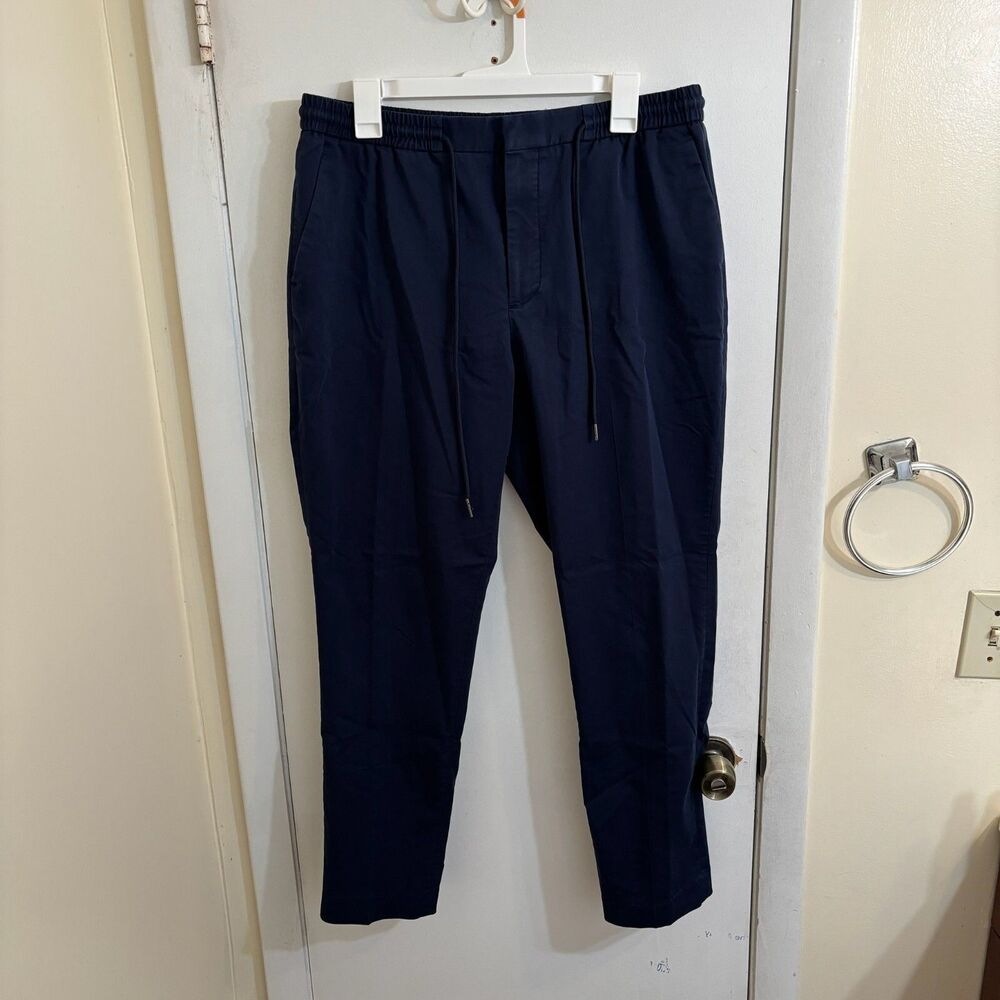 Men's Express 28.5" Extra Slim Joggers Large Navy READ DESCRIPTION